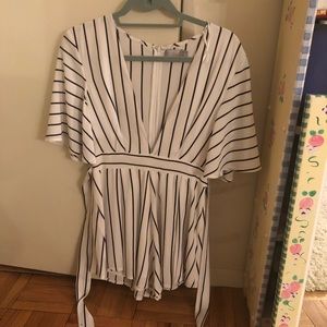 LF romper with front tie
